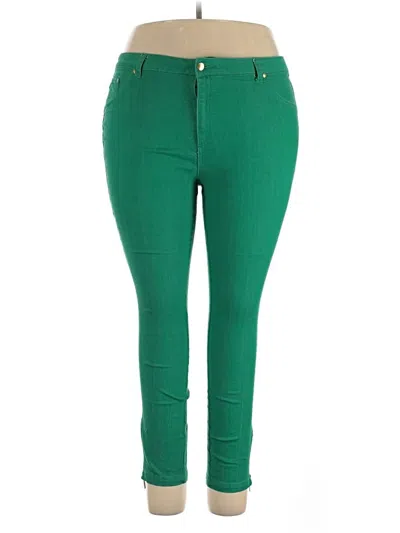 Pre-owned Iman Jeggings In Green