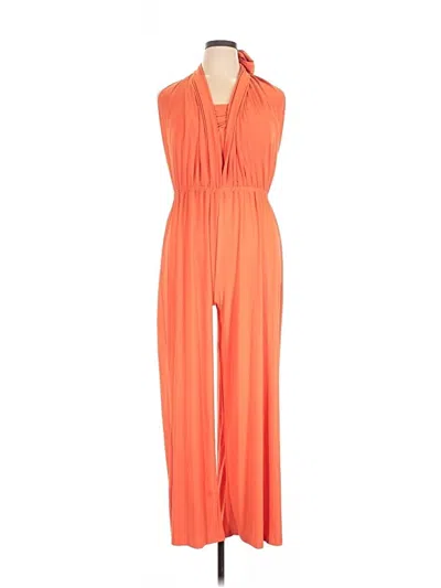 Pre-owned Iman Jumpsuit In Orange