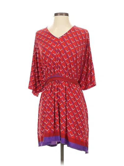 Pre-owned Iman Kimono In Red