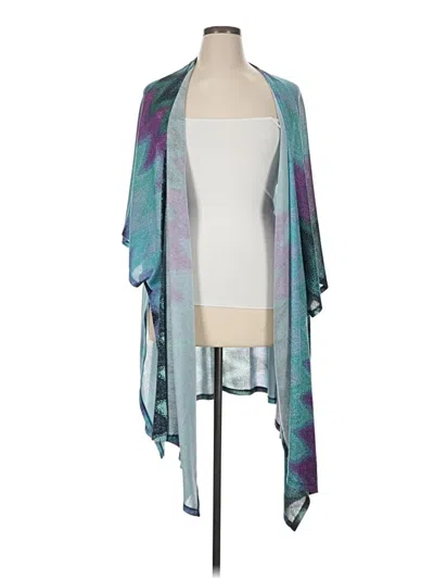 Pre-owned Iman Kimono In Teal
