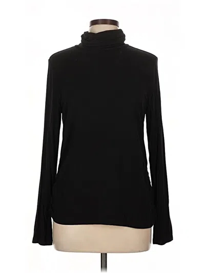 Pre-owned Iman Long Sleeve Turtleneck In Black