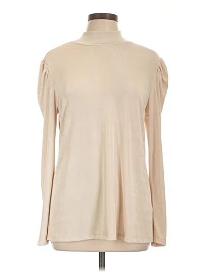 Pre-owned Iman Long Sleeve Turtleneck In Brown