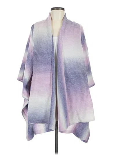 Pre-owned Iman Poncho In Purple