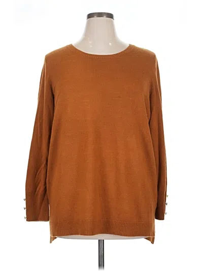 Pre-owned Iman Pullover Sweater In Brown