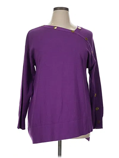 Pre-owned Iman Pullover Sweater In Purple