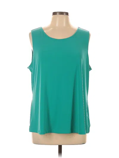 Pre-owned Iman Sleeveless Blouse In Blue