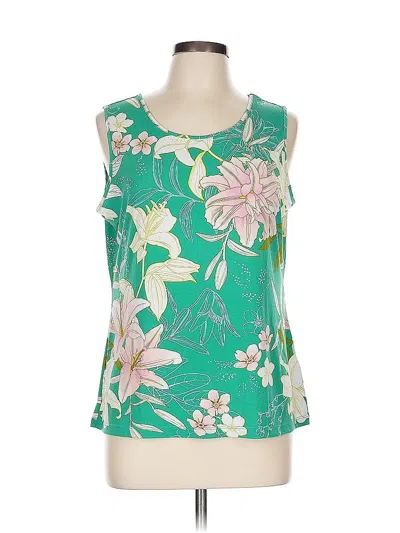 Pre-owned Iman Sleeveless Blouse In Green