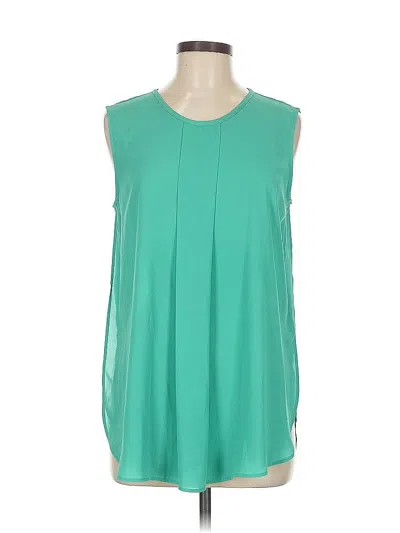 Pre-owned Iman Sleeveless Blouse In Green