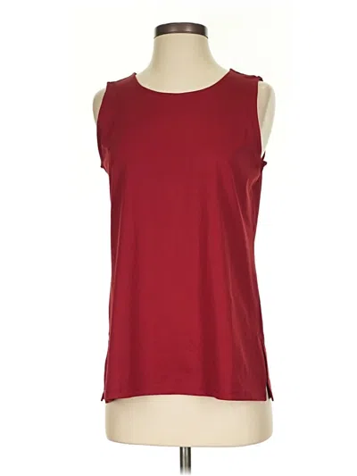 Pre-owned Iman Sleeveless T-shirt In Burgundy