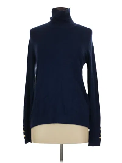 Pre-owned Iman Turtleneck Sweater In Blue