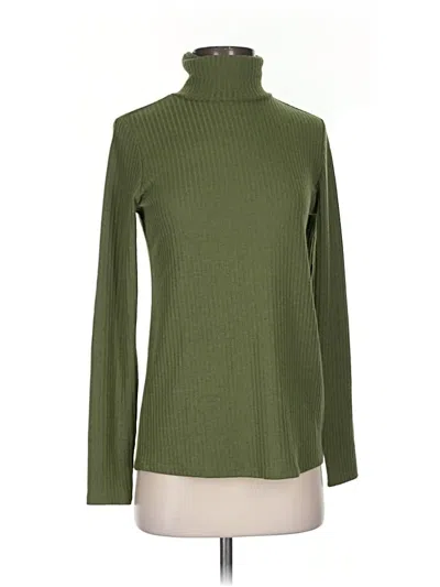 Pre-owned Iman Turtleneck Sweater In Green