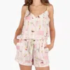 Imbali Charleston Girly Things Strappy Camisole Pajama Set In Multi