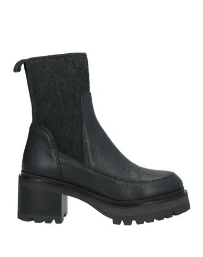 Imma Woman Ankle Boots Black Size 10 Leather