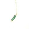 I'mmany London Women's Garden Peas Necklace - Green Chrysoprase