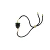 I'mmany London Women's Very Berry Lampwork Glass Blackberry Cord Bracelet With Slider