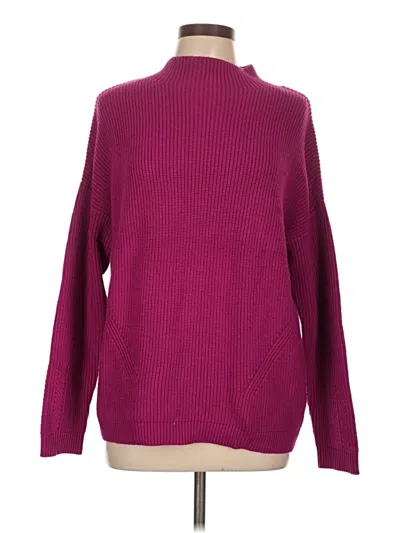 Pre-owned Imnyc Isaac Mizrahi Turtleneck Sweater In Burgundy