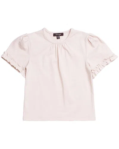 Imoga Bella Puff Sleeve T-shirt In White