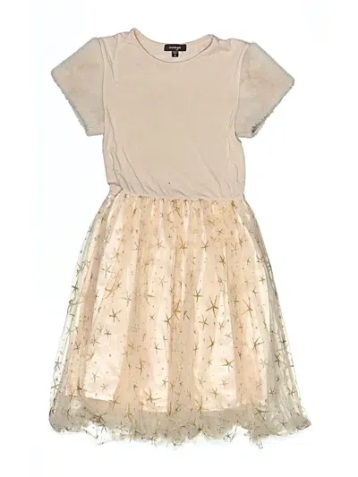 Pre-owned Imoga Kids' Dress In Tan