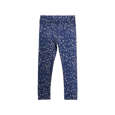 Imoga Kids' Girl's Alyssa Print Leggings In Sparrows In Blue