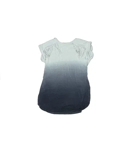 Pre-owned Imoga Kids' Short Sleeve Top Blue Keyhole Neckline Tops