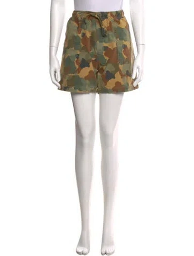 Pre-owned Imogene + Willie Camouflage Print Mini Shorts In Multi