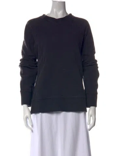 Pre-owned Imogene + Willie Crew Neck Long Sleeve Sweatshirt In Blue