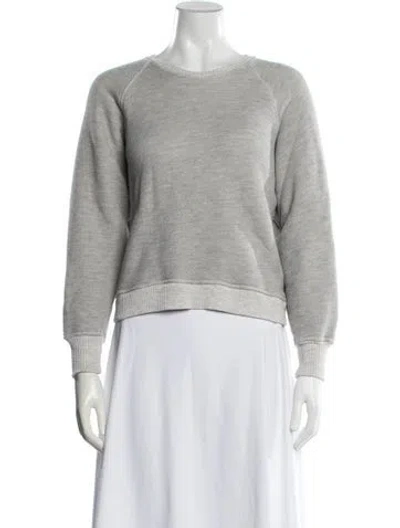 Pre-owned Imogene + Willie Crew Neck Long Sleeve Sweatshirt In Grey