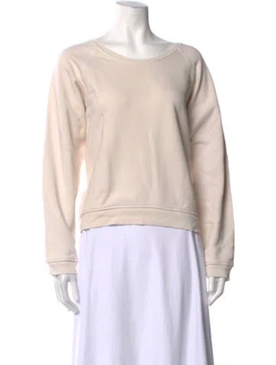 Pre-owned Imogene + Willie Crew Neck Long Sleeve Sweatshirt In Neutrals