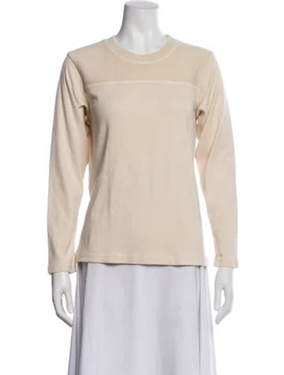Pre-owned Imogene + Willie Crew Neck Long Sleeve Top In Neutral