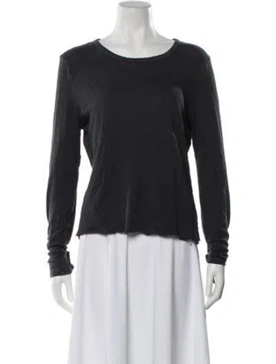 Pre-owned Imogene + Willie Crew Neck Long Sleeve T-shirt In Gray