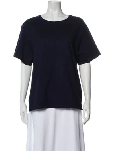 Pre-owned Imogene + Willie Crew Neck Short Sleeve T-shirt In Blue