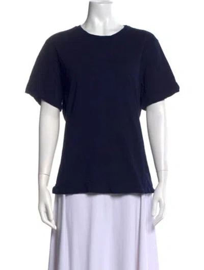 Pre-owned Imogene + Willie Crew Neck Short Sleeve T-shirt In Blue