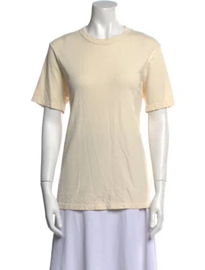 Pre-owned Imogene + Willie Crew Neck Short Sleeve T-shirt In Neutral