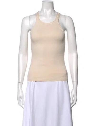 Pre-owned Imogene + Willie Crew Neck Sleeveless Top In Neutrals
