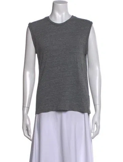 Pre-owned Imogene + Willie Crew Neck Sleeveless T-shirt In Grey