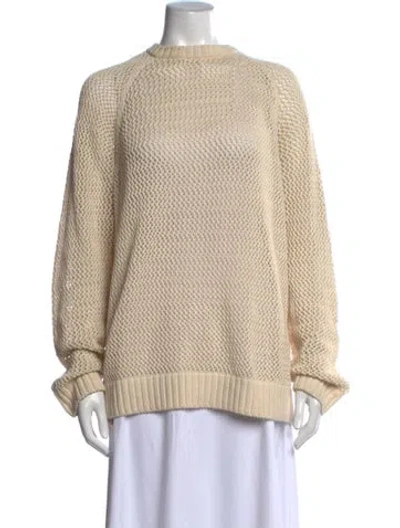 Pre-owned Imogene + Willie Crew Neck Sweater In Neutrals