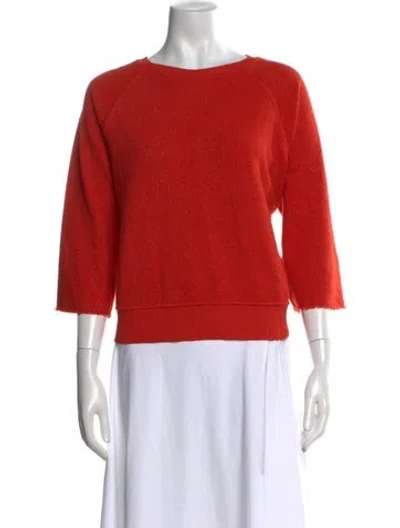 Pre-owned Imogene + Willie Crew Neck Sweater In Orange