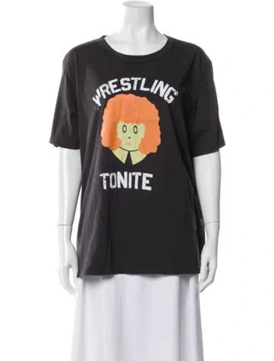 Pre-owned Imogene + Willie Graphic Print Crew Neck T-shirt In Gray