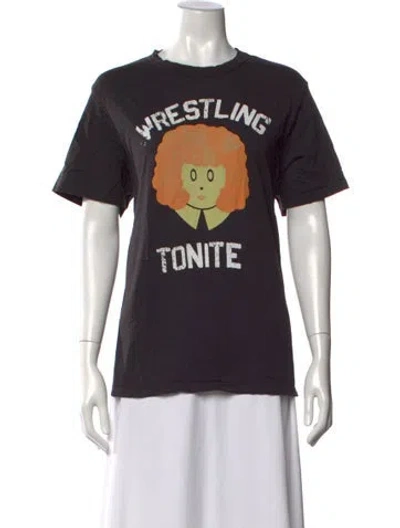 Pre-owned Imogene + Willie Graphic Print Crew Neck T-shirt In Gray