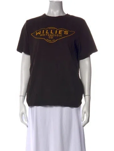 Pre-owned Imogene + Willie Graphic Print Crew Neck T-shirt In Gray