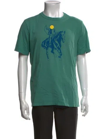 Pre-owned Imogene + Willie Graphic Print Crew Neck T-shirt In Green