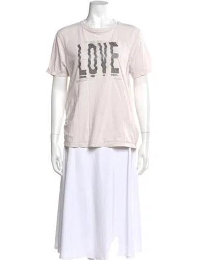 Pre-owned Imogene + Willie Graphic Print Crew Neck T-shirt In Neutral