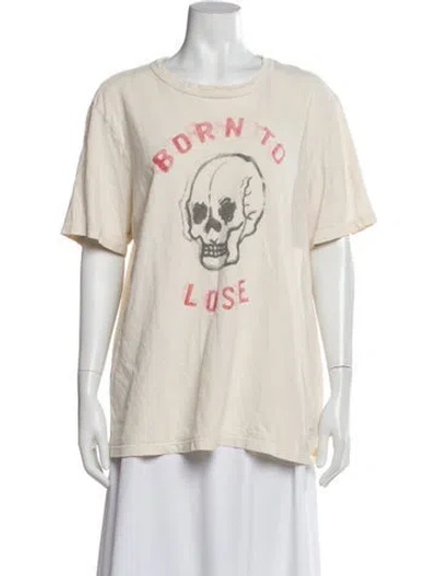 Pre-owned Imogene + Willie Graphic Print Crew Neck T-shirt In Neutral