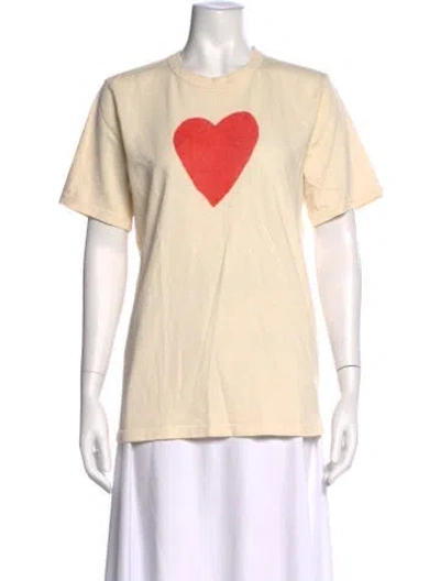 Pre-owned Imogene + Willie Graphic Print Crew Neck T-shirt In Neutral