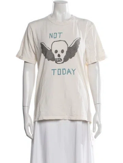 Pre-owned Imogene + Willie Graphic Print Crew Neck T-shirt In Neutral