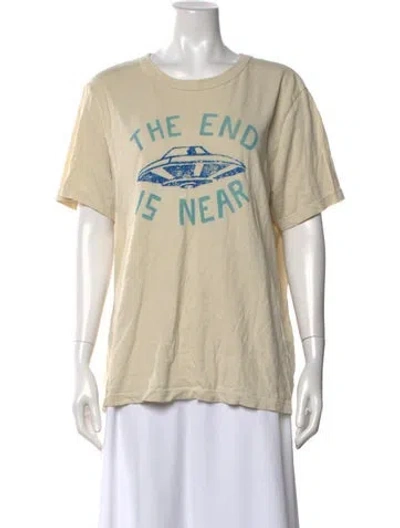 Pre-owned Imogene + Willie Graphic Print Crew Neck T-shirt In Neutral