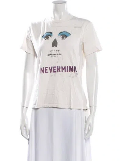 Pre-owned Imogene + Willie Graphic Print Crew Neck T-shirt In Neutrals