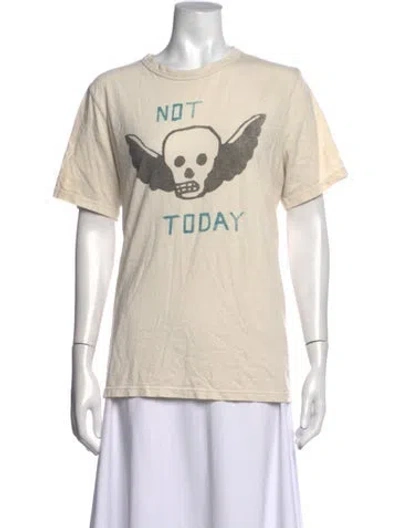 Pre-owned Imogene + Willie Graphic Print Crew Neck T-shirt In Neutrals