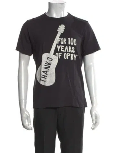 Pre-owned Imogene + Willie Graphic Print Short Sleeve Shirt In Black