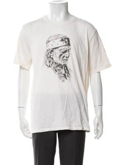 Pre-owned Imogene + Willie Graphic Print Short Sleeve Shirt In Neutrals
